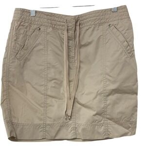 ANN TAYLOR LOFT WOMENS  Beige Utitlity Skirt Size 4